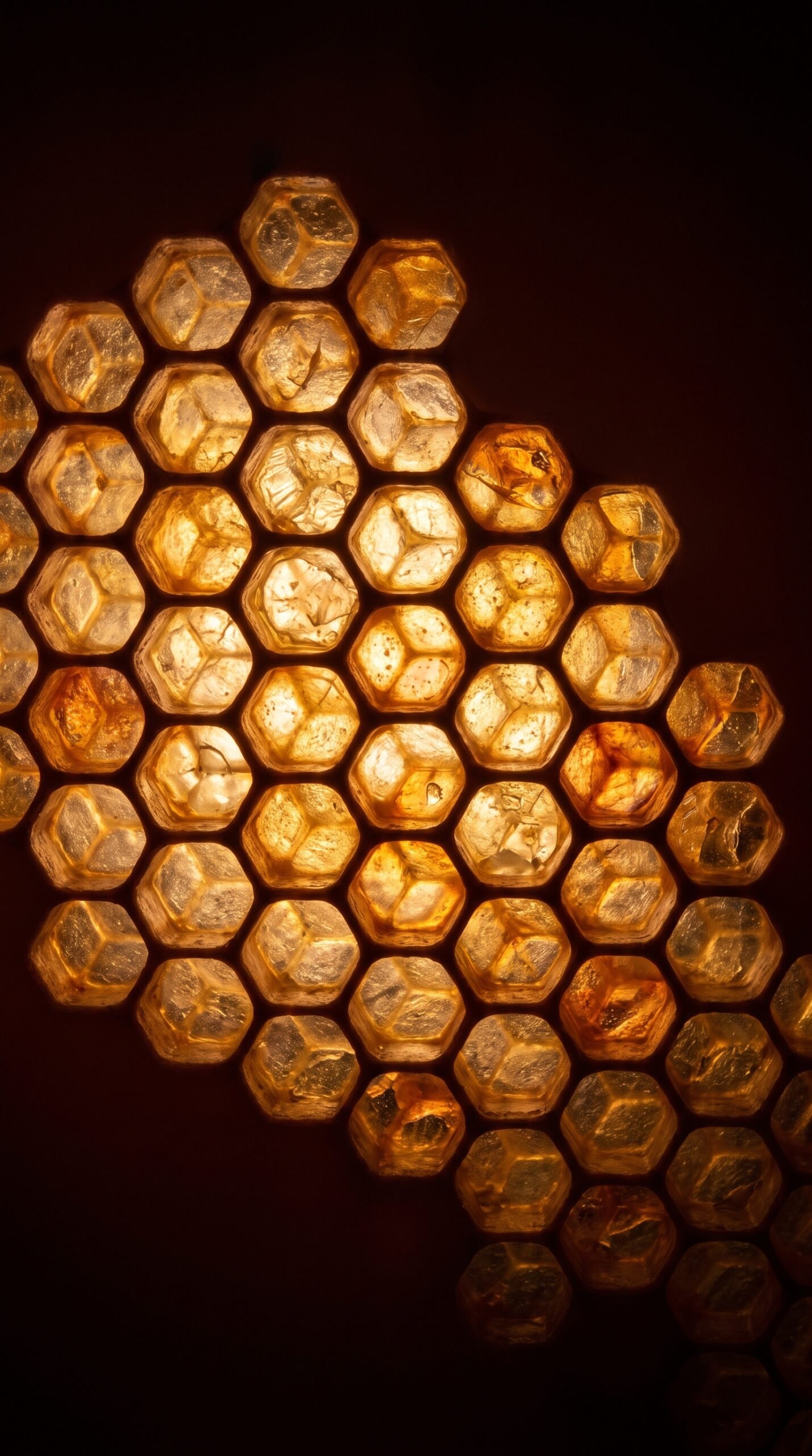 Honeycomb Glow Wallpaper